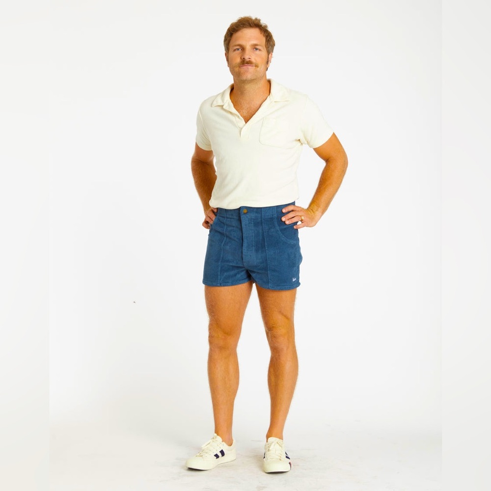 Men's Classic Navy Corduroy Shorts